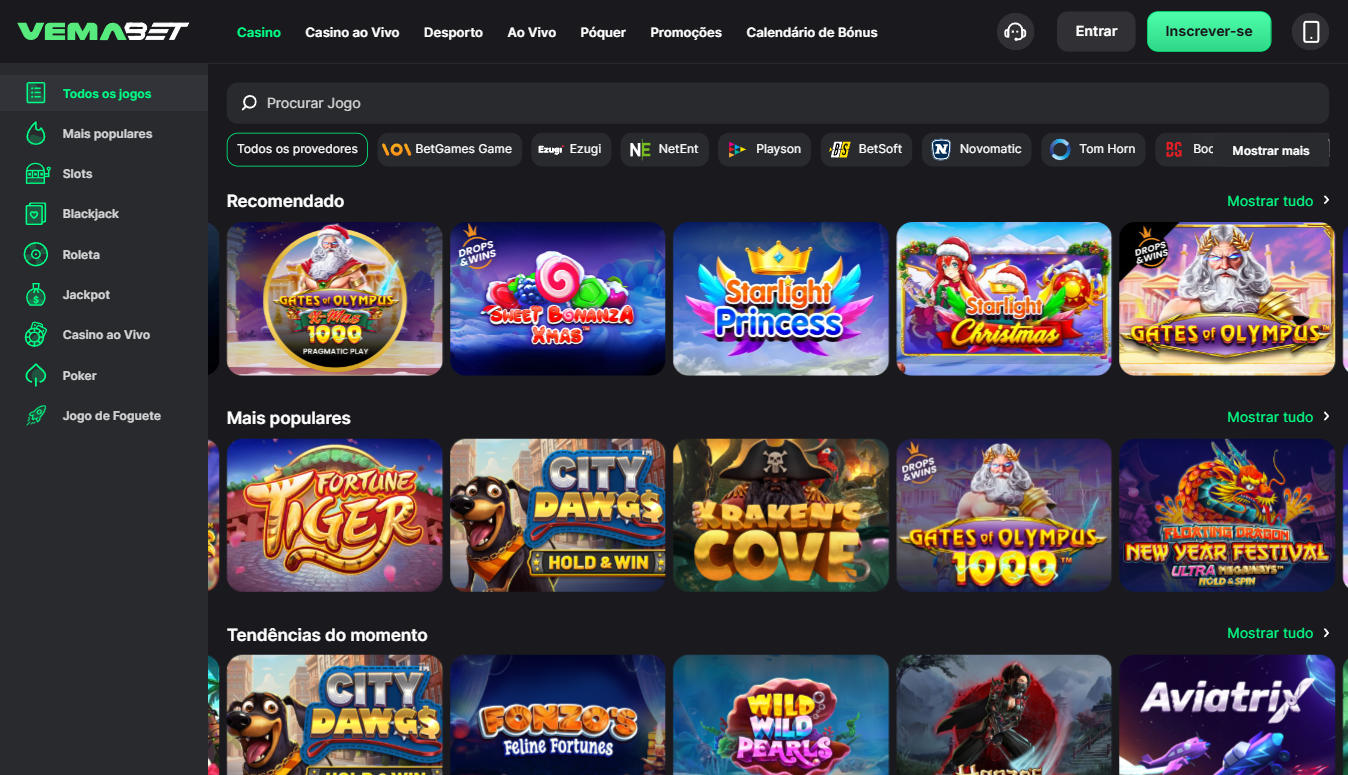 VemaBet Slots e Jogos